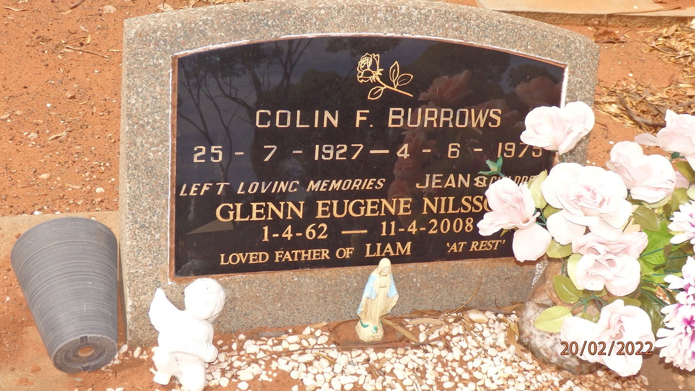 Colin Frederick BURROWS Western Australian Virtual Miners Memorial