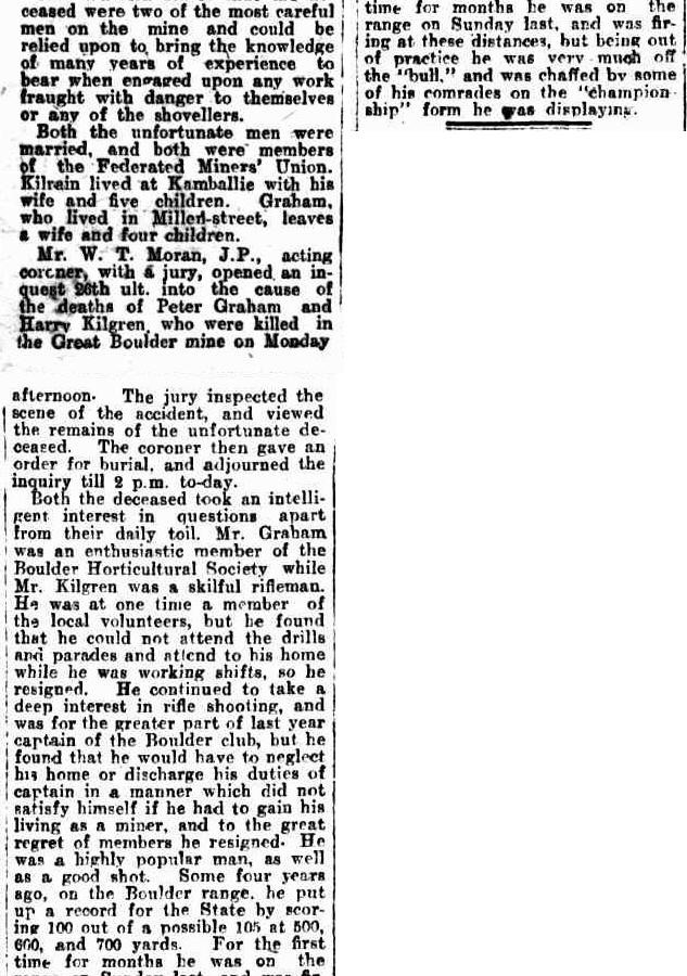 Peter GRAHAM Western Australian Virtual Miners Memorial Peter GRAHAM Western Australian Virtual Miners Memorial