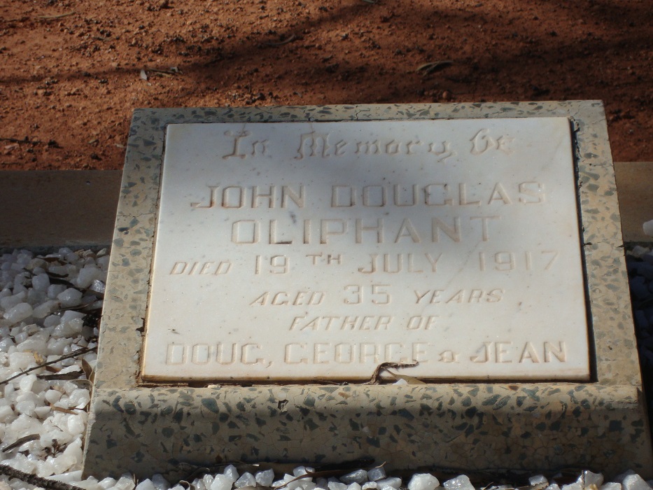 John Douglas OLIPHANT Western Australian Virtual Miners Memorial